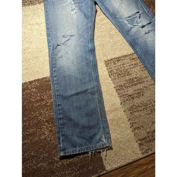 Agile Distressed 32x31 Men's Straight Leg Grunge Jeans See Pictures - Picture 9 of 12
